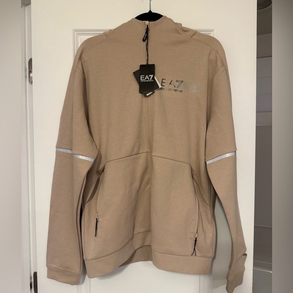 Men’s full zip hooded sweatshirt by Emporio Armani